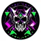 Коврик для мыши Гейминг череп, d.20см KM0772