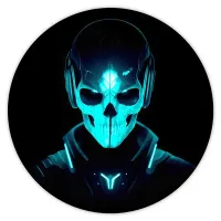 Коврик для мыши Гейминг Скелет, d.20см KM0773
