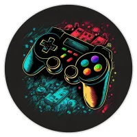 Коврик для мыши Геймпад, d.20см KM0779