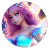 Коврик для мыши Девушка, d.20см KM0784