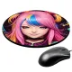 Коврик для мыши Девушка, d.20см KM0785