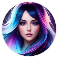 Коврик для мыши Девушка, d.20см KM0794