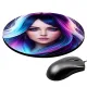 Коврик для мыши Девушка, d.20см KM0794