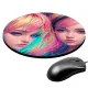 Коврик для мыши Девушки, d.20см KM0797