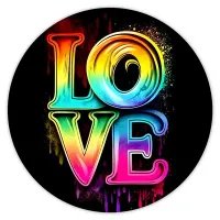 Коврик для мыши Love, d.20см KM0808