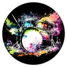 Коврик для мыши Барабанная установка, d.20см KM0832