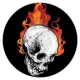 Коврик для мыши Череп в огне, d.20см KM0840