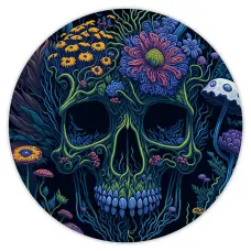 Коврик для мыши Череп, d.20см KM0878