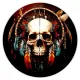 Коврик для мыши Череп ловец снов, d.20см KM0905