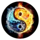 Коврик для мыши Стихии Инь-Ян, d.20см KM0918