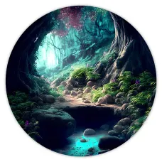 Коврик для мыши Лес, d.20см KM0923