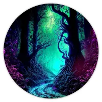 Коврик для мыши Лес, d.20см KM0924