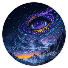 Коврик для мыши Созвездие око, d.20см KM0926
