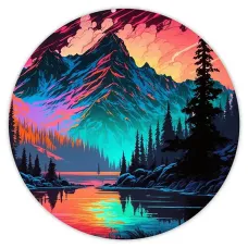 Коврик для мыши Природа, d.20см KM0930