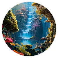 Коврик для мыши Джунгли, d.20см KM0935