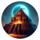 Коврик для мыши Зиккурат, d.20см KM0941