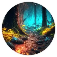 Коврик для мыши Лес, d.20см KM0953