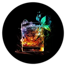 Коврик для мыши Коктейль, d.20см KM0959