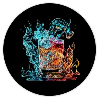 Коврик для мыши Коктейль, d.20см KM0960