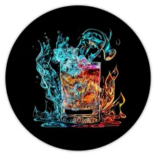Коврик для мыши Коктейль, d.20см KM0960