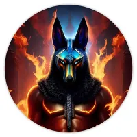 Коврик для мыши Анубис, d.20см KM0973