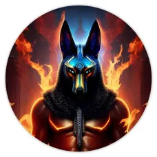 Коврик для мыши Анубис, d.20см KM0973