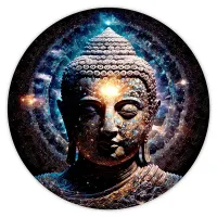 Коврик для мыши Будда, d.20см KM0989