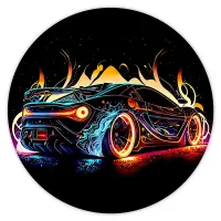 Коврик для мыши Спортивный автомобиль, d.20см KM1014