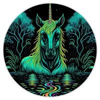 Коврик для мыши Единорог, d.20см KM1029