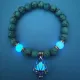 Браслет Лотос из бирюзы и нефрита, 8мм BJBS-354