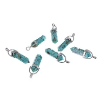 Подвеска-маятник для биолокации, 40х13мм, бирюза BJK344-01