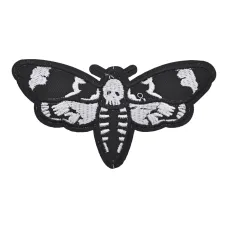 Нашивка Скелет-бабочка, 11х5,5см NS072