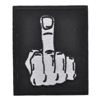 Нашивка Средний палец, 8х7,5см NS079