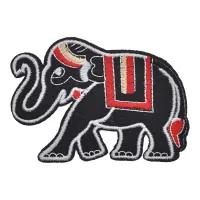 Нашивка Слон, 7х10см NS080