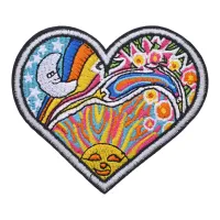 Нашивка Сердце, 9,5х8см NS088