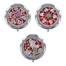 Двойное зеркало (второе с увеличением) d.7см в ассортименте ZE004-02MIX