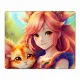 Коврик для мыши 22х18см Аниме девушка KMP211