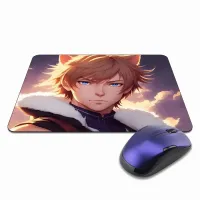 Коврик для мыши 22х18см Аниме парень неко KMP217