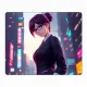 Коврик для мыши 22х18см Аниме девушка KMP219