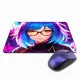 Коврик для мыши 22х18см Аниме девушка в очках KMP237