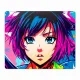 Коврик для мыши 22х18см Аниме девушка граффити KMP244