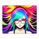 Коврик для мыши 22х18см Аниме девушка в очках KMP264