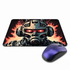 Коврик для мыши 22х18см Киберпанк киборг KMP277
