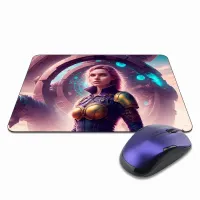 Коврик для мыши 22х18см Киберпанк девушка KMP278