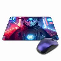 Коврик для мыши 22х18см Киберпанк самурай KMP284