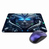 Коврик для мыши 22х18см Киберпанк девушка KMP287