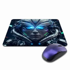 Коврик для мыши 22х18см Киберпанк девушка KMP287