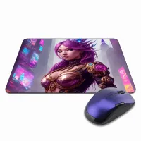 Коврик для мыши 22х18см Киберпанк девушка KMP288