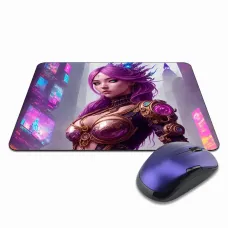 Коврик для мыши 22х18см Киберпанк девушка KMP288