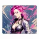 Коврик для мыши 22х18см Киберпанк девушка KMP289